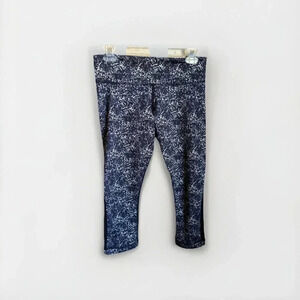 Lululemon Journey Crop Womens Size 8 Rocky Road Sand Dune Black Mesh Leggings